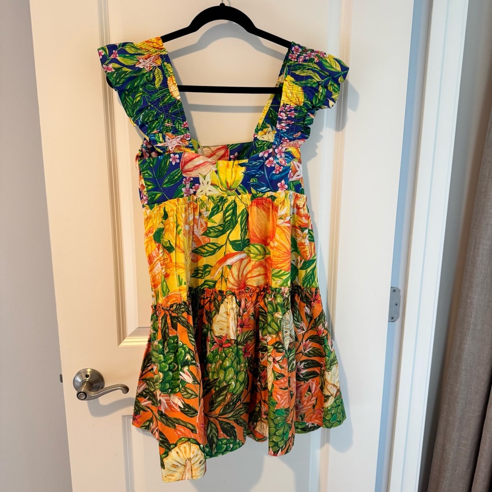 NWT Farm Rio Caipirinha Tiered Mini Dress | M - Picture 5 of 8